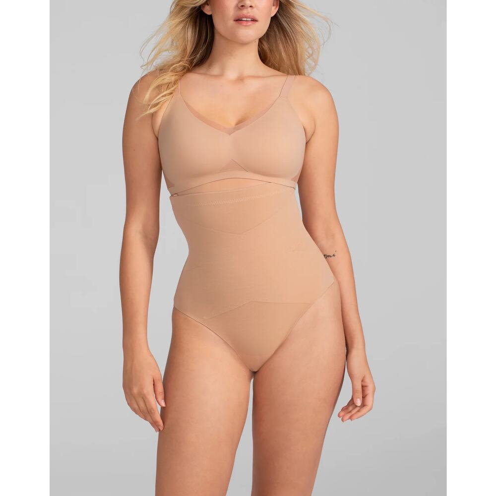 NWT HoneyLove SuperPower Thong Shape Wear Sand Beige L
